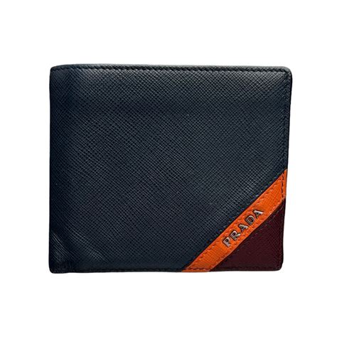 prada saffiano stripe bifold wallet|Prada odette saffiano.